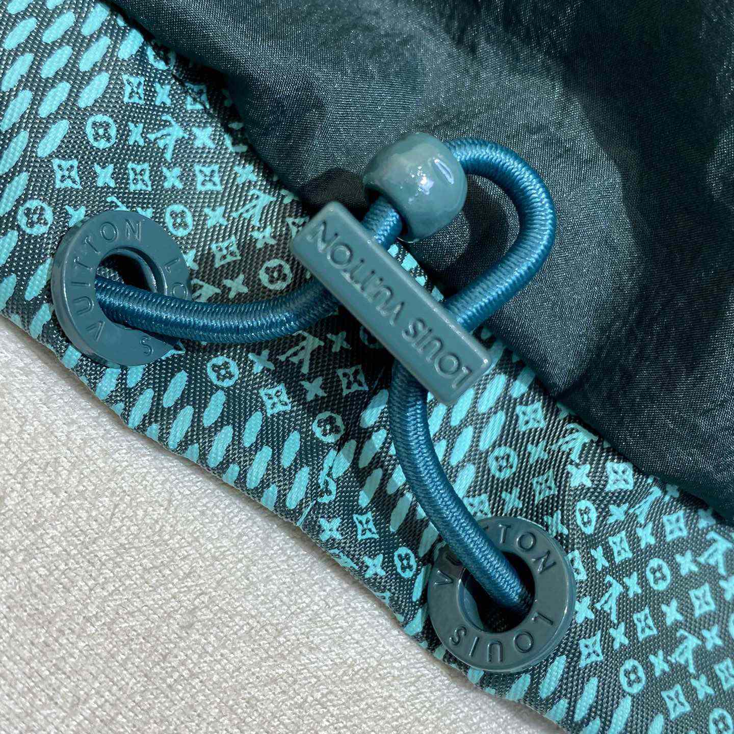 Louis Vuitton Printed Nylon Hooded Windbreaker  1AFQD4 - FashionPlug
