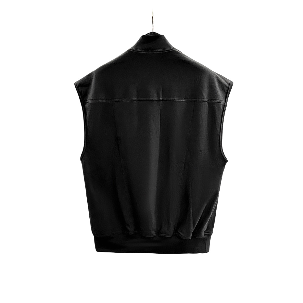 Rick Owens DRKSHDW Zip-up Cotton Vest - FashionPlug