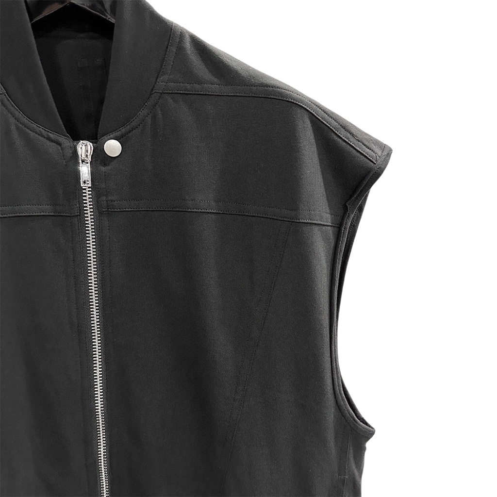 Rick Owens DRKSHDW Zip-up Cotton Vest - FashionPlug