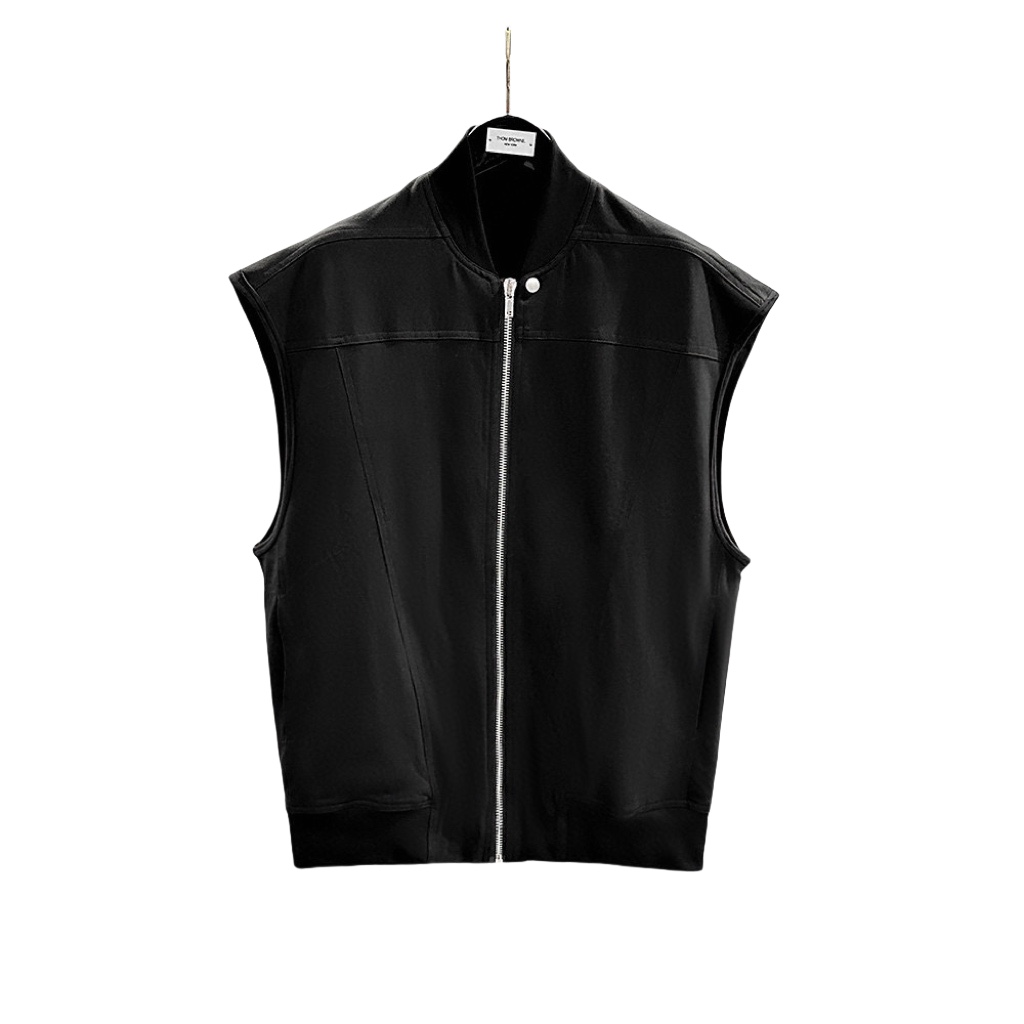 Rick Owens DRKSHDW Zip-up Cotton Vest - FashionPlug