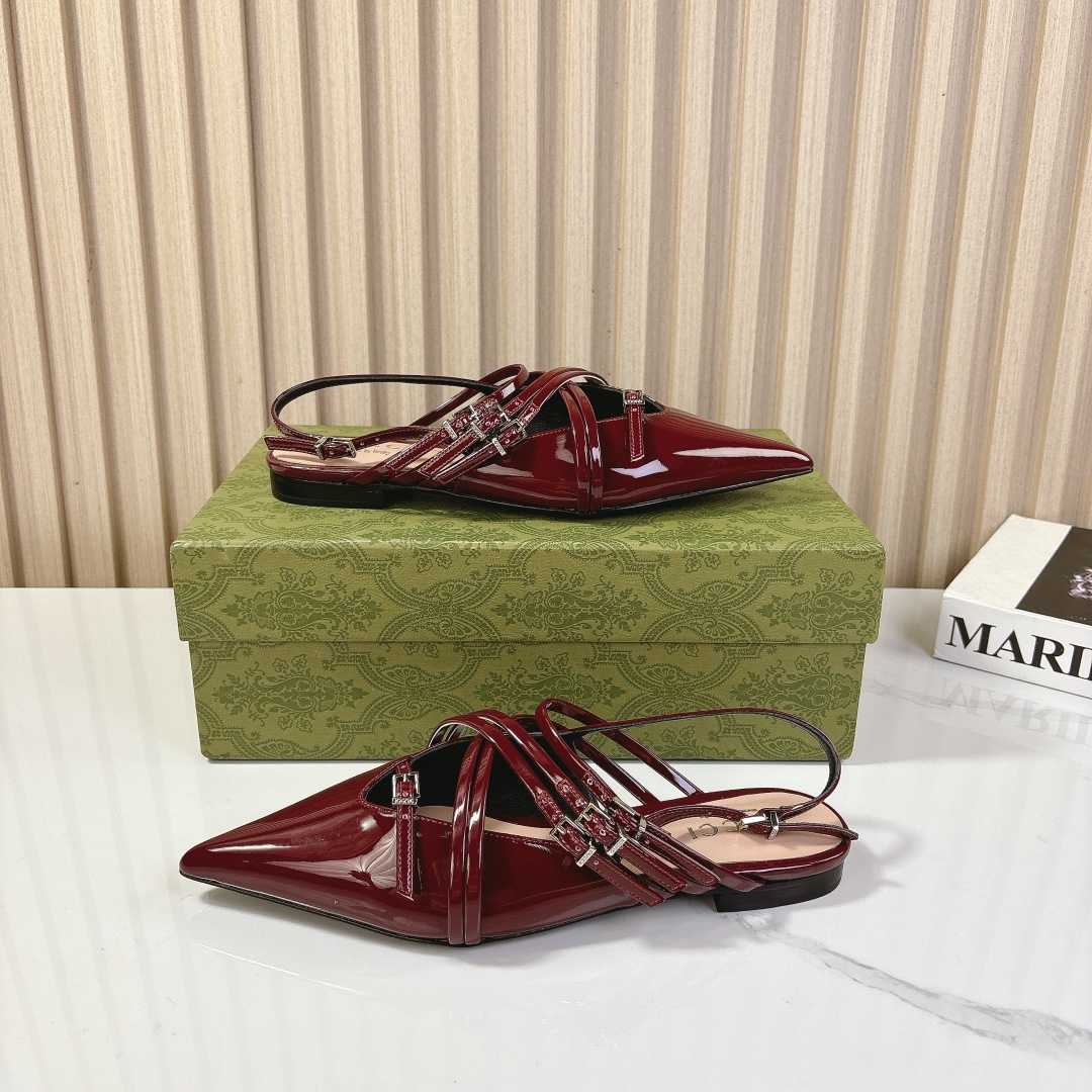 Gucci Women's Strappy Ballet Flat - FashionPlug