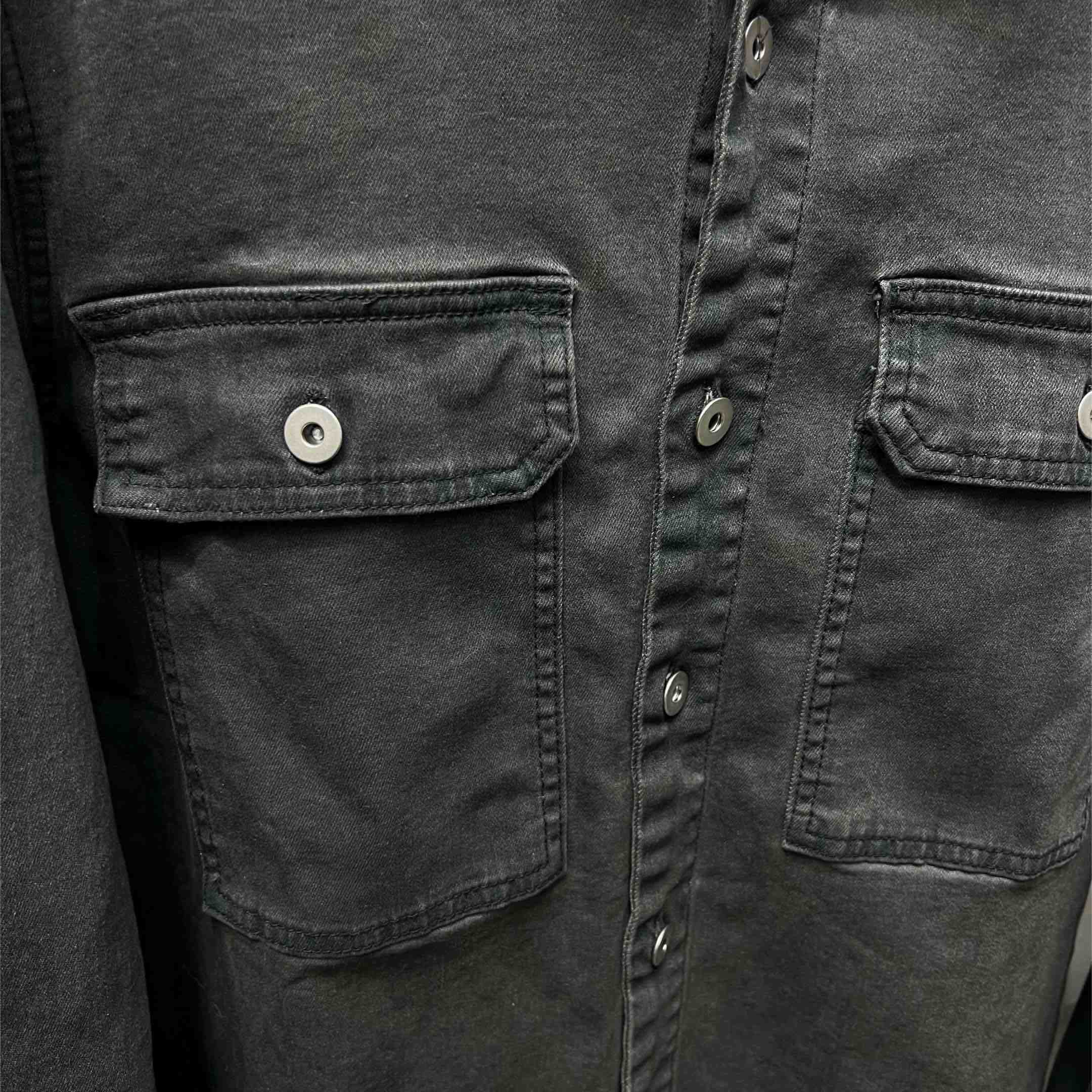 Rick Owens DRKSHDW Garment-dyed Shirt Jacket - FashionPlug