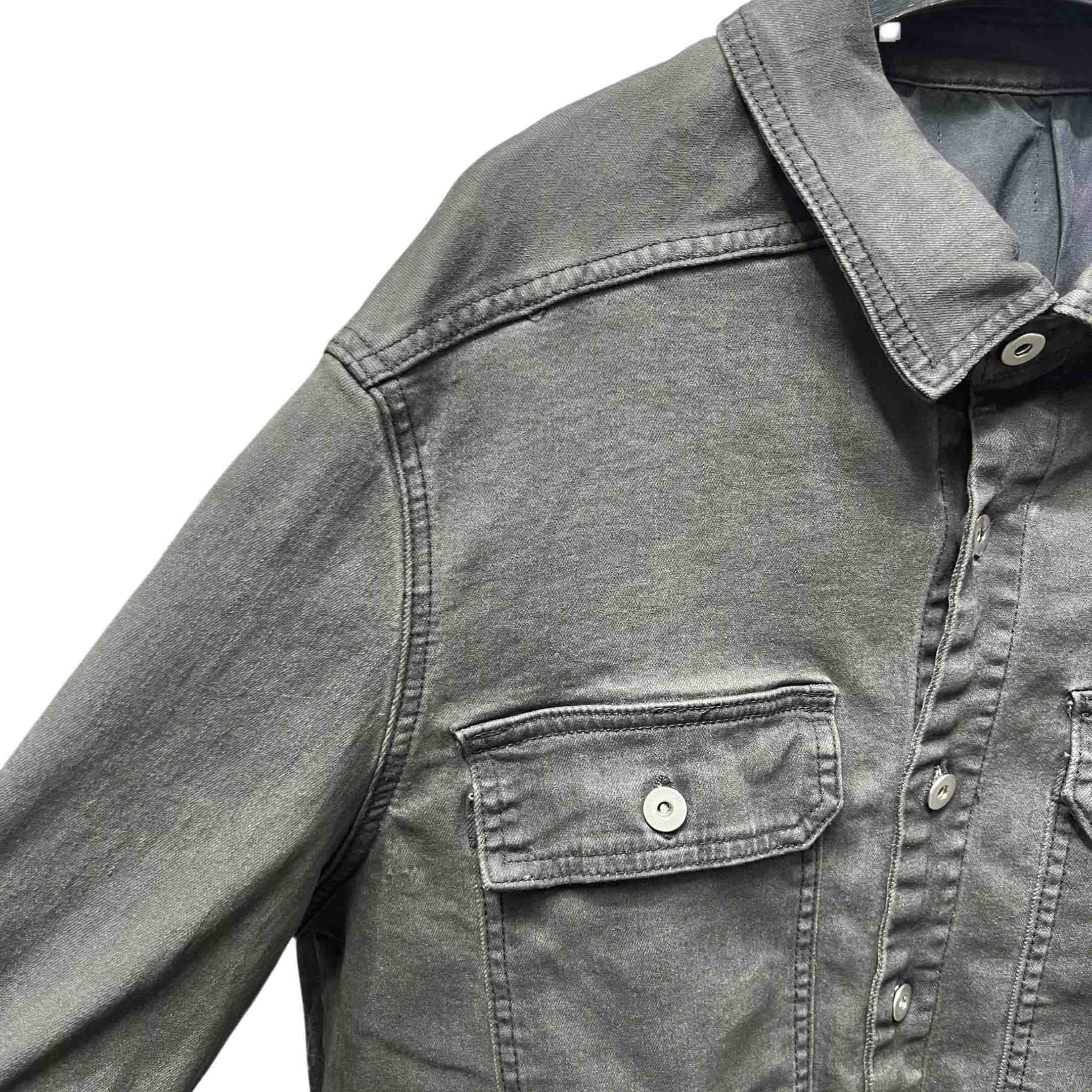 Rick Owens DRKSHDW Garment-dyed Shirt Jacket - FashionPlug