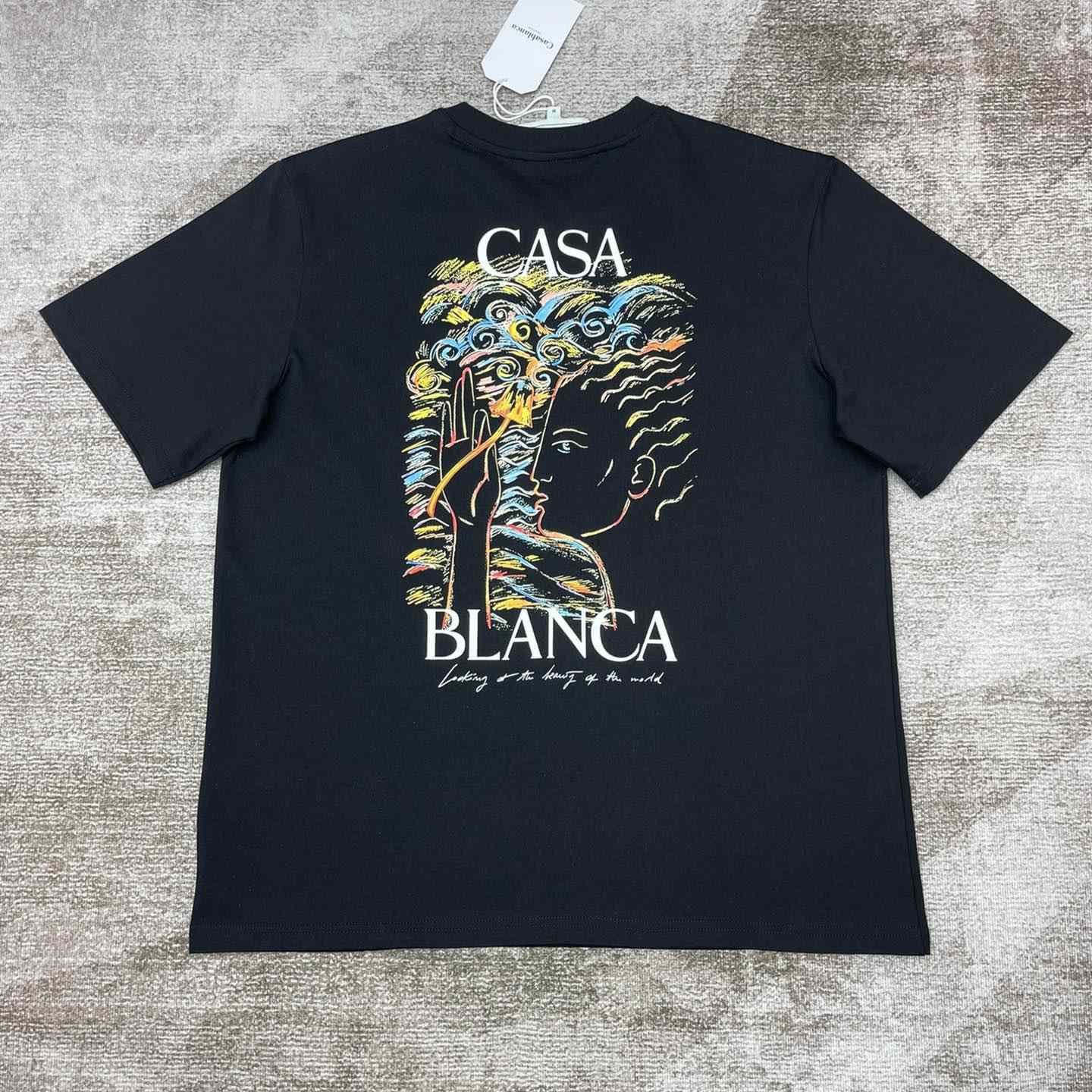 Casablanca Mushroom Goddess T-Shirt    C919 - FashionPlug