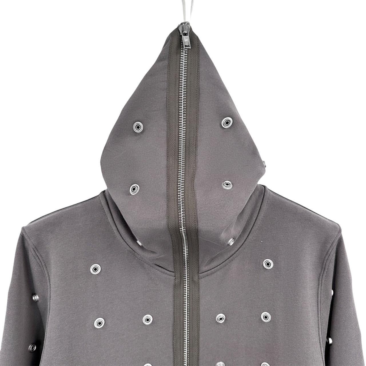 Rick Owens DRKSHDW Stud-detailing Zipped Hoodie - FashionPlug