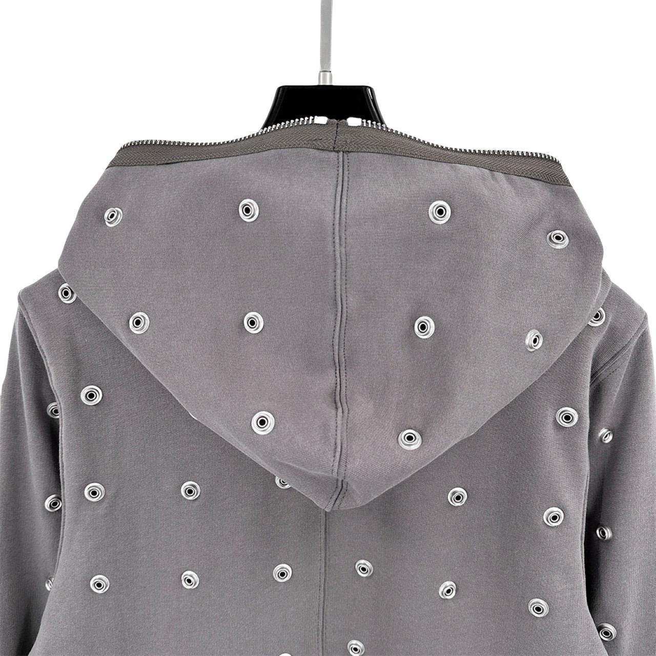 Rick Owens DRKSHDW Stud-detailing Zipped Hoodie - FashionPlug