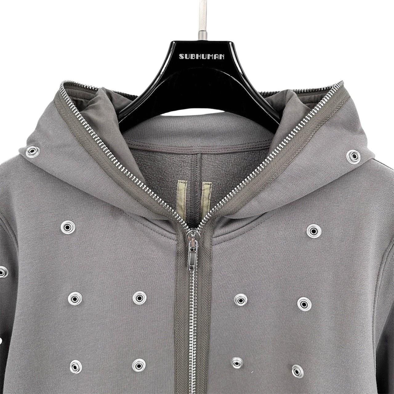 Rick Owens DRKSHDW Stud-detailing Zipped Hoodie - FashionPlug