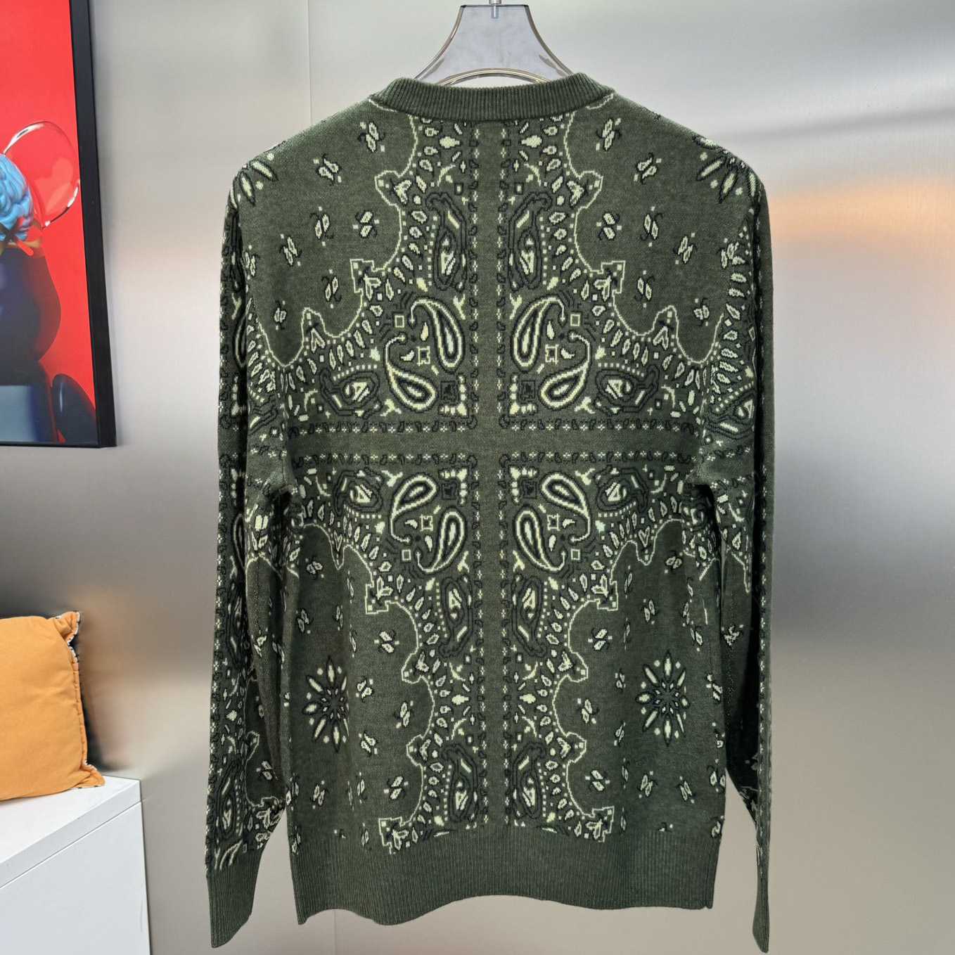 Amiri Bandana Knit Hoodie - FashionPlug