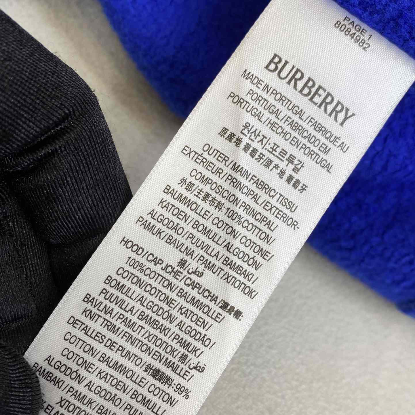 Burberry Cotton Zip Hoodie - FashionPlug