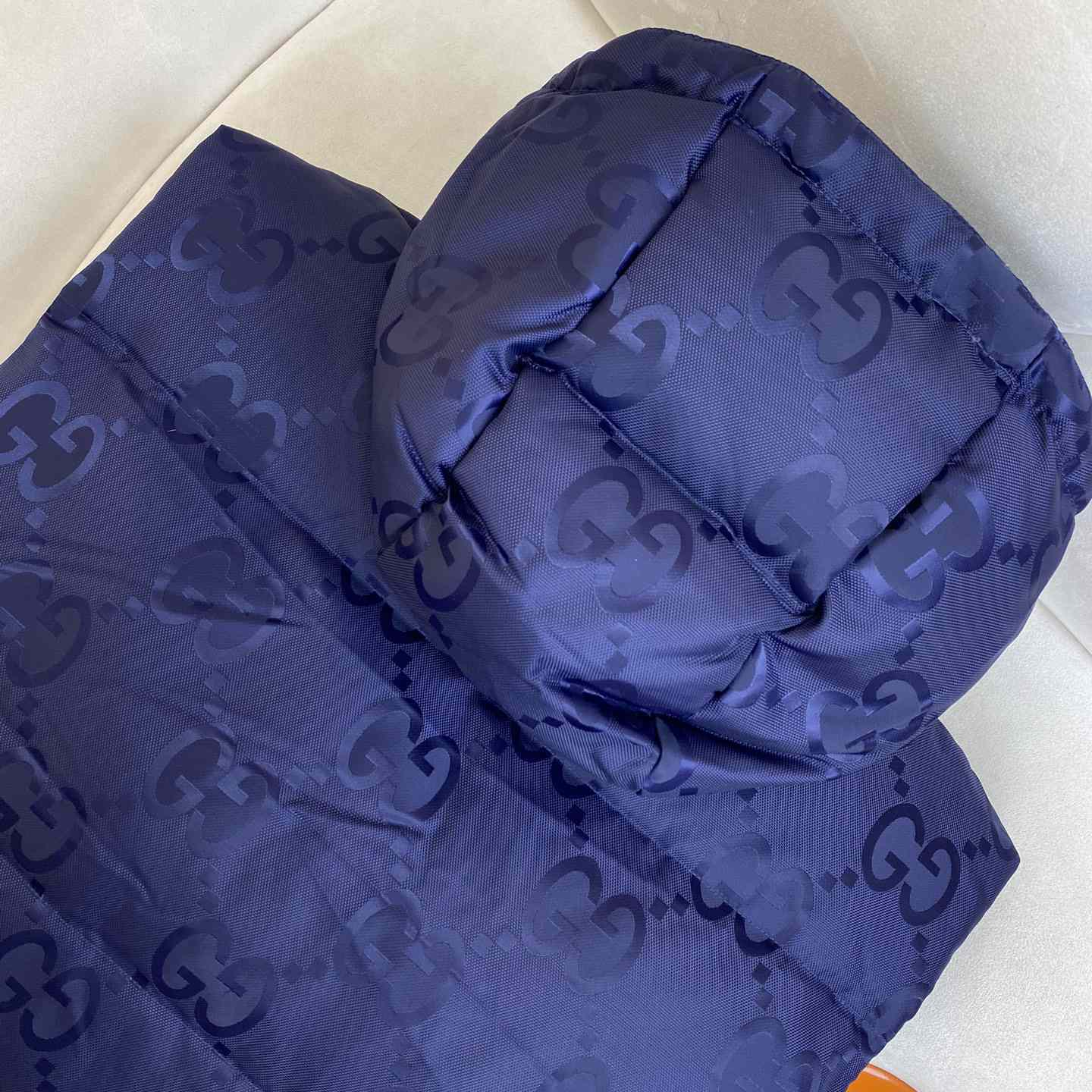 Gucci Jumbo GG Canvas Down Vest - FashionPlug