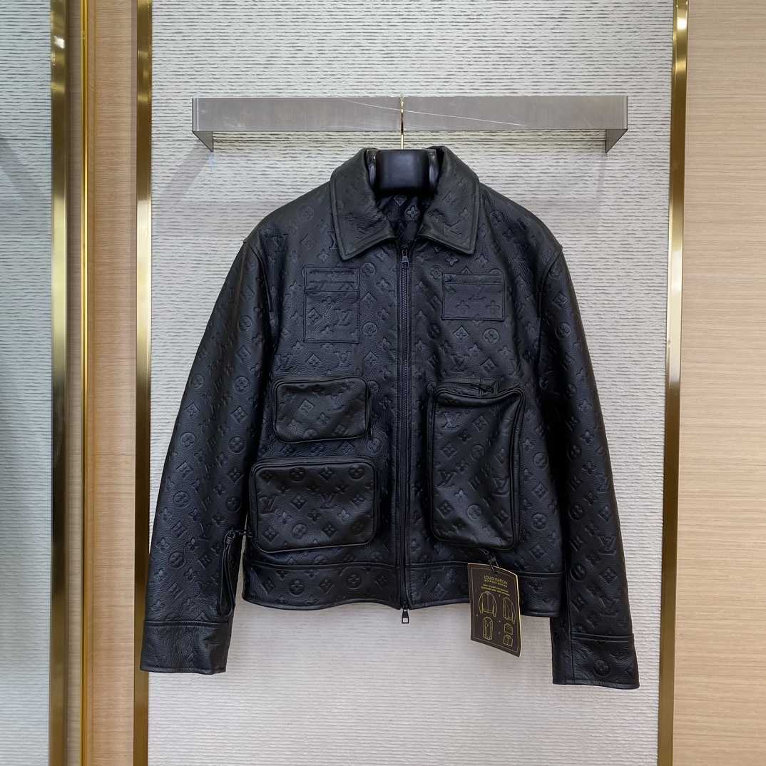 Louis Vuitton Monogram Embossed Utility Jacket    - FashionPlug