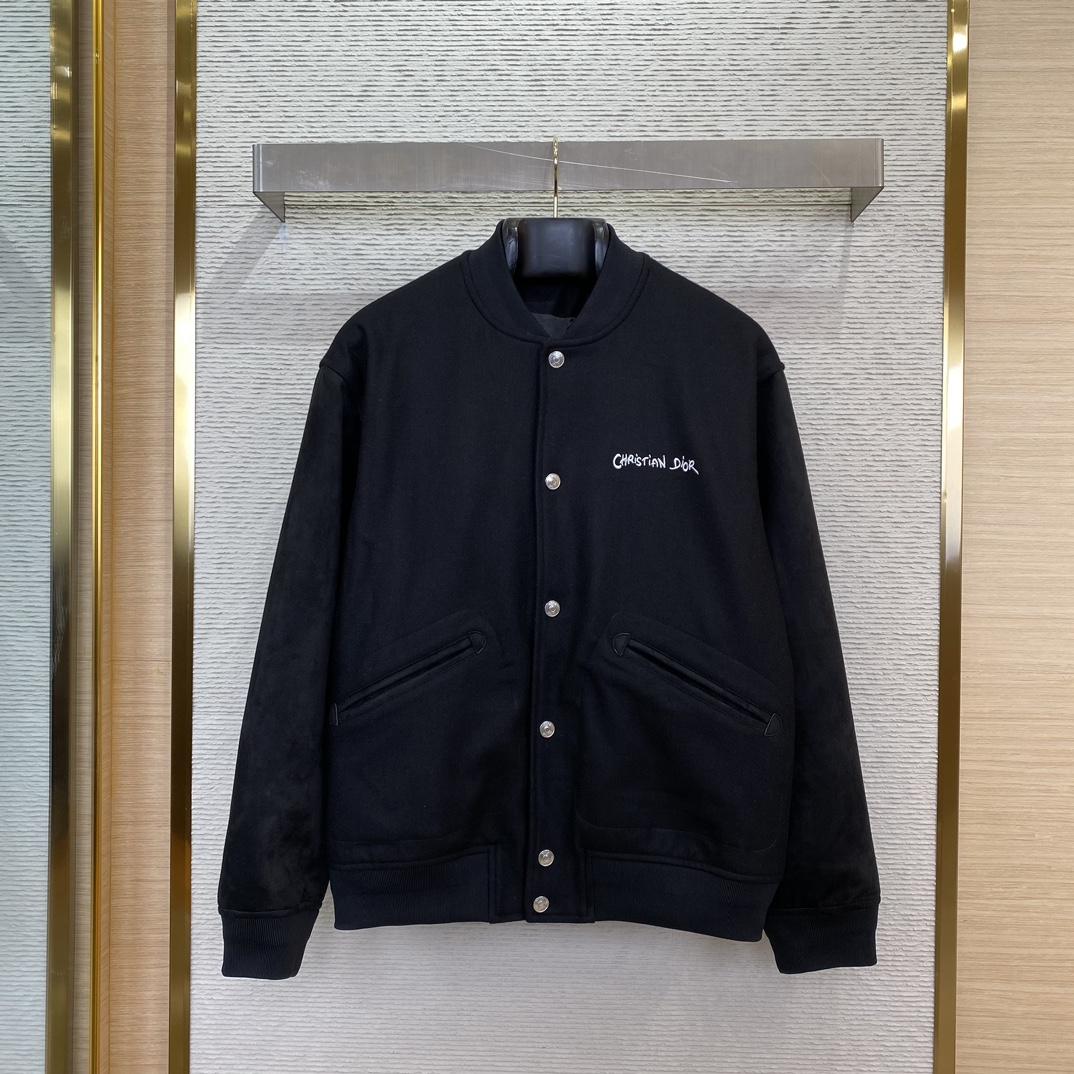 Dior Tag Varsity Jacket - FashionPlug