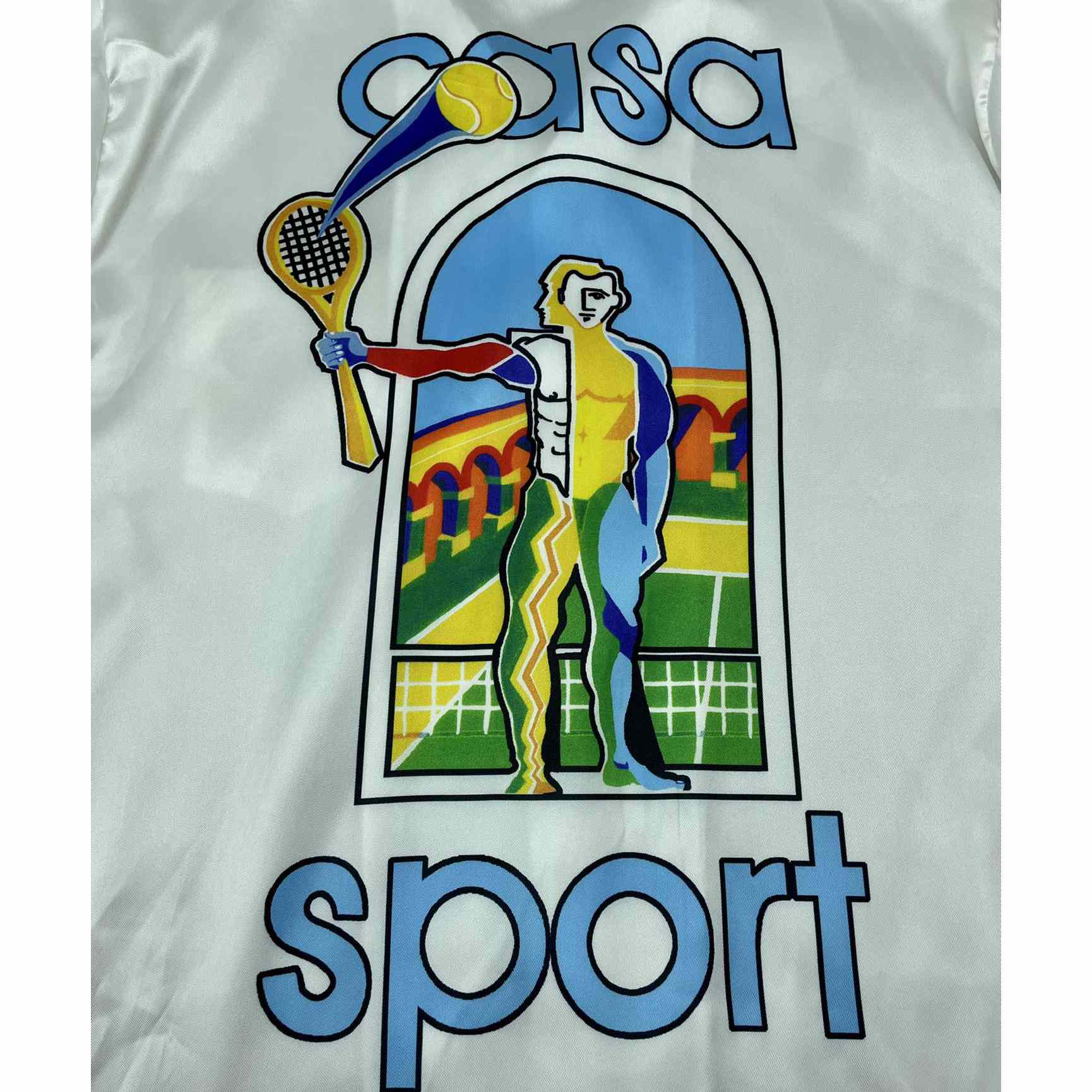Casablanca Le Jeu Colore Graphic Printed Short-Sleeved Shirt   CA3476 - FashionPlug