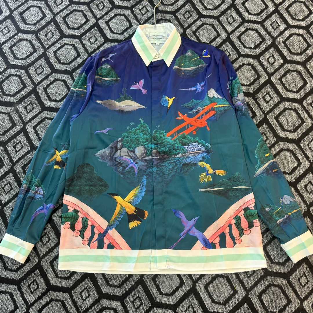 Casablanca Silk-Twill Shirt - FashionPlug