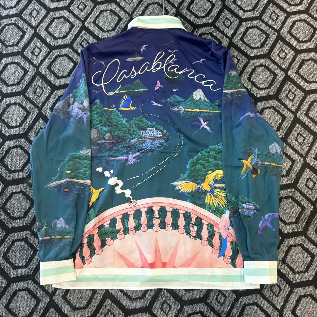 Casablanca Silk-Twill Shirt - FashionPlug