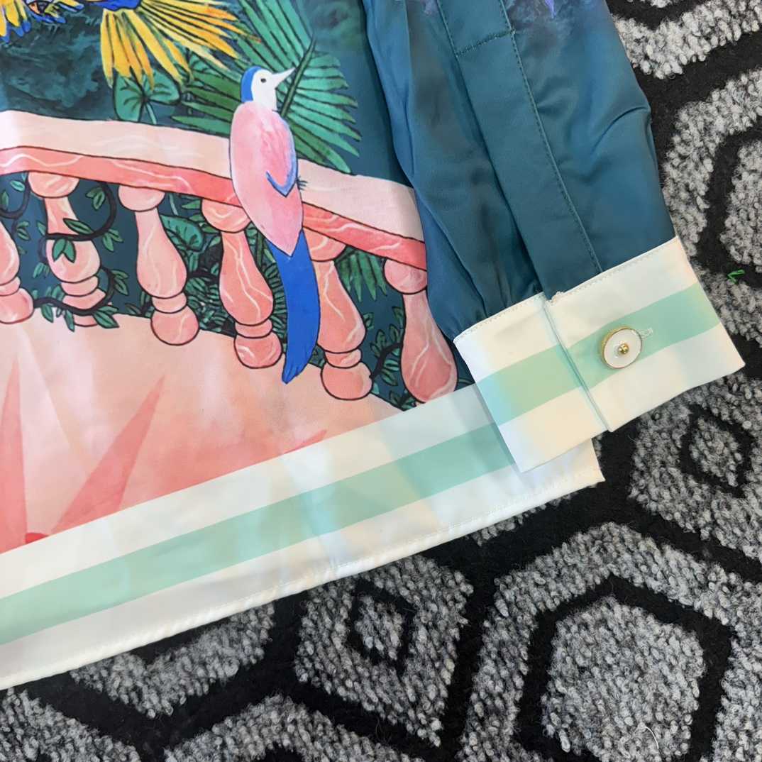 Casablanca Silk-Twill Shirt - FashionPlug