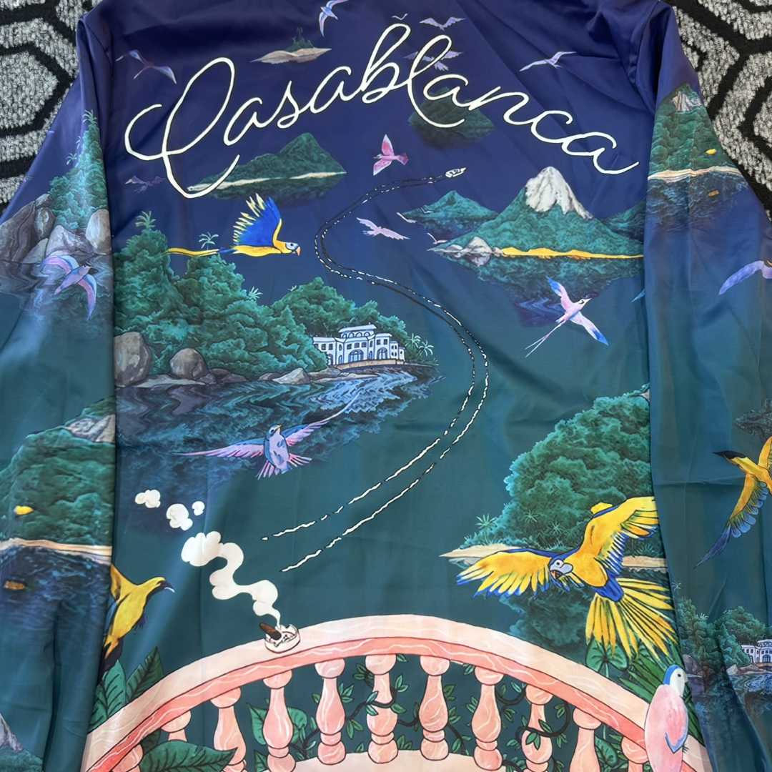 Casablanca Silk-Twill Shirt - FashionPlug