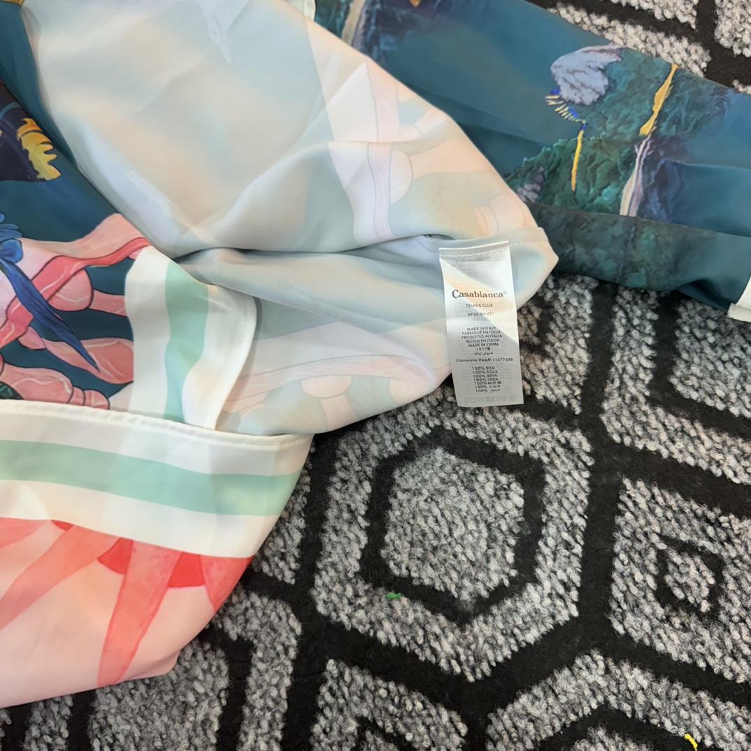 Casablanca Silk-Twill Shirt - FashionPlug