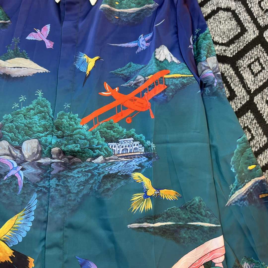 Casablanca Silk-Twill Shirt - FashionPlug