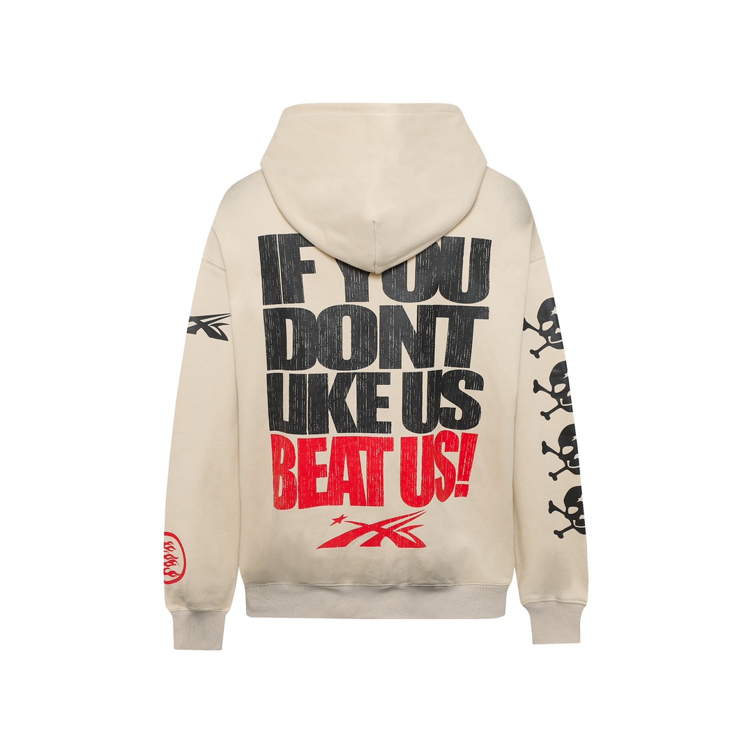 Hellstar If You Dont Like Us Beat Us Hoodie - FashionPlug
