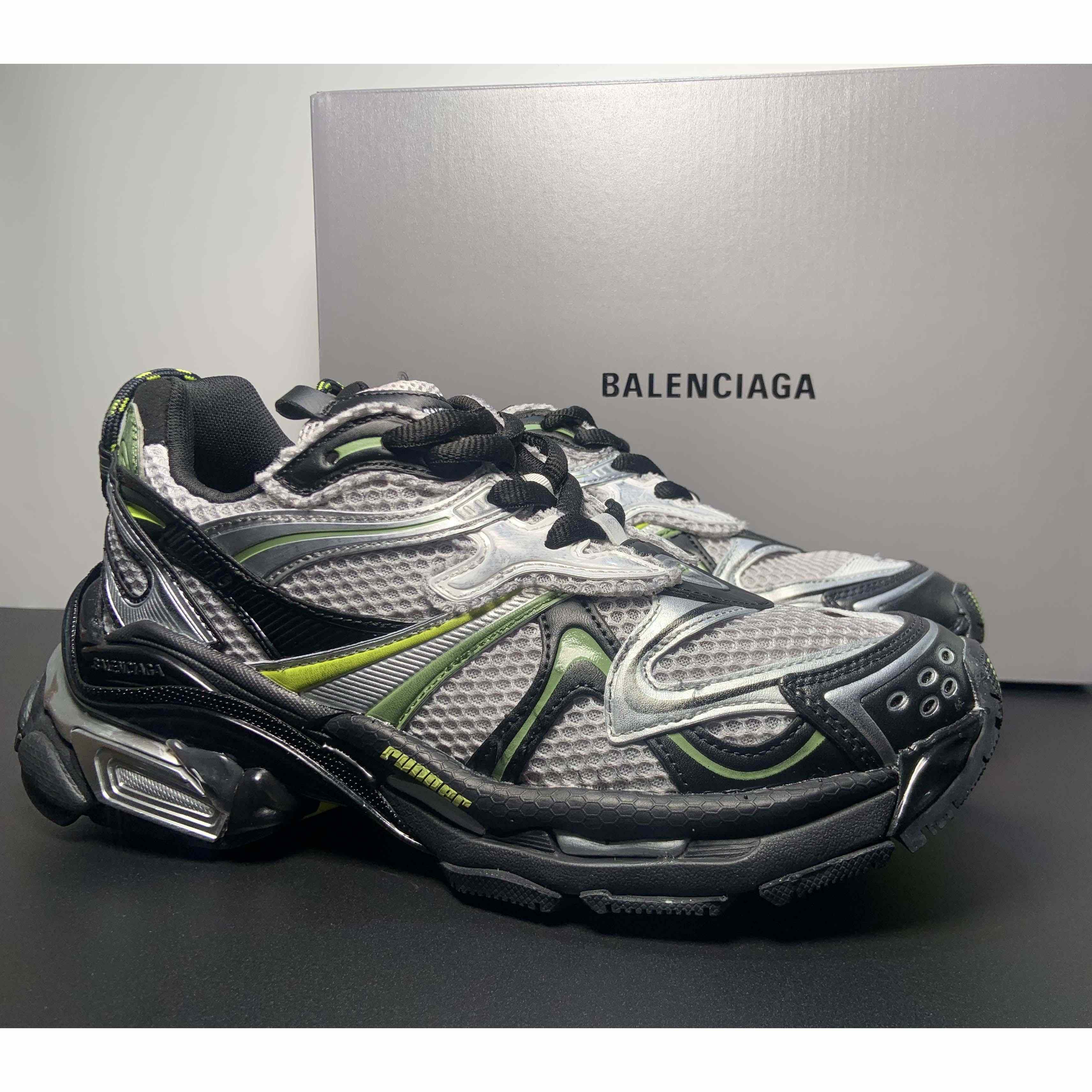 Balenciaga Runner 2.0 Sneaker In Silver - FashionPlug
