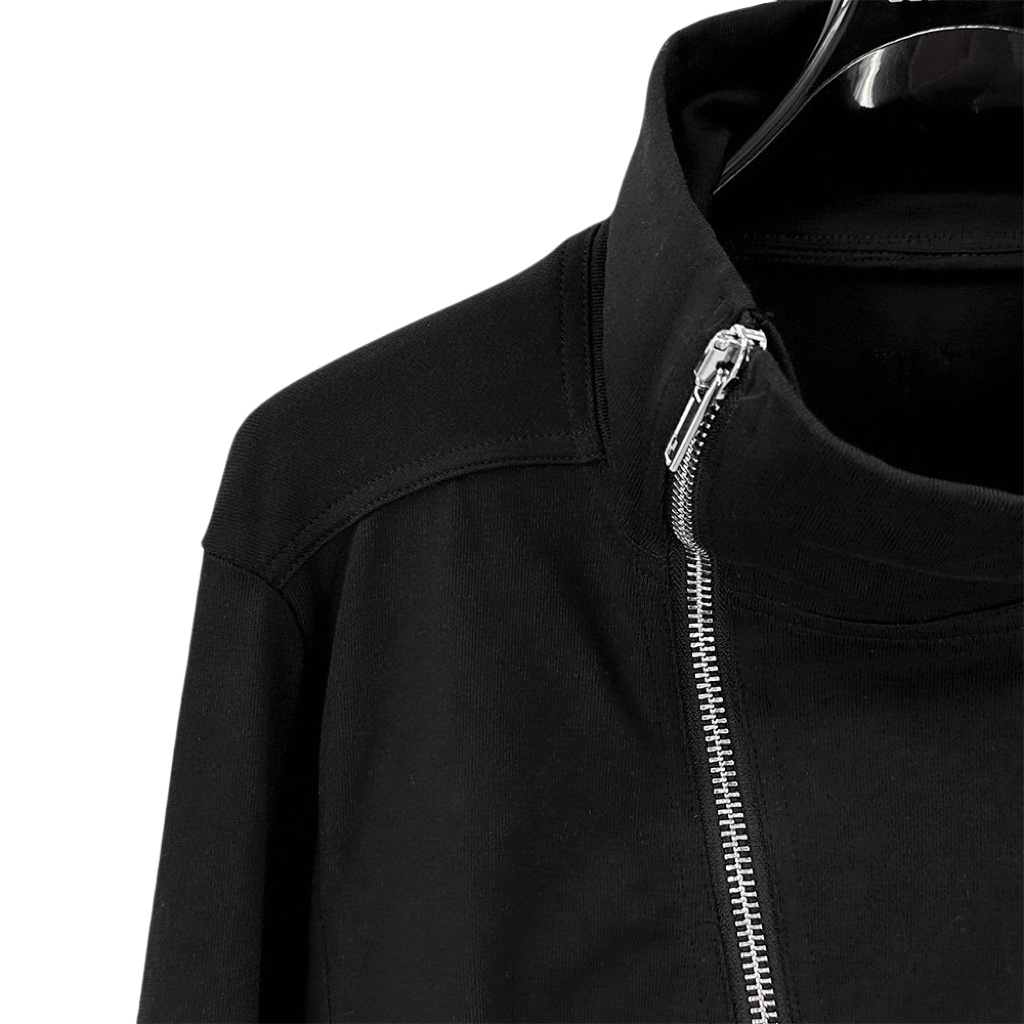Rick Owens Off-centre Zip-up Jacket - FashionPlug
