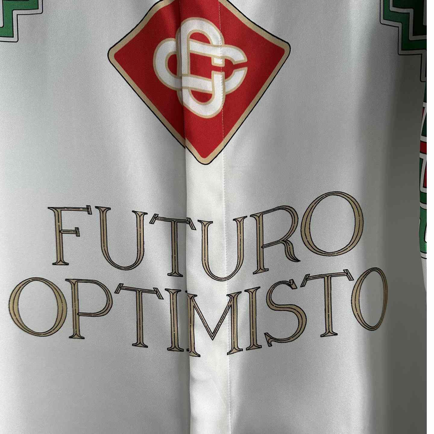 Casablanca Futuro Optimisto Print Shir - FashionPlug