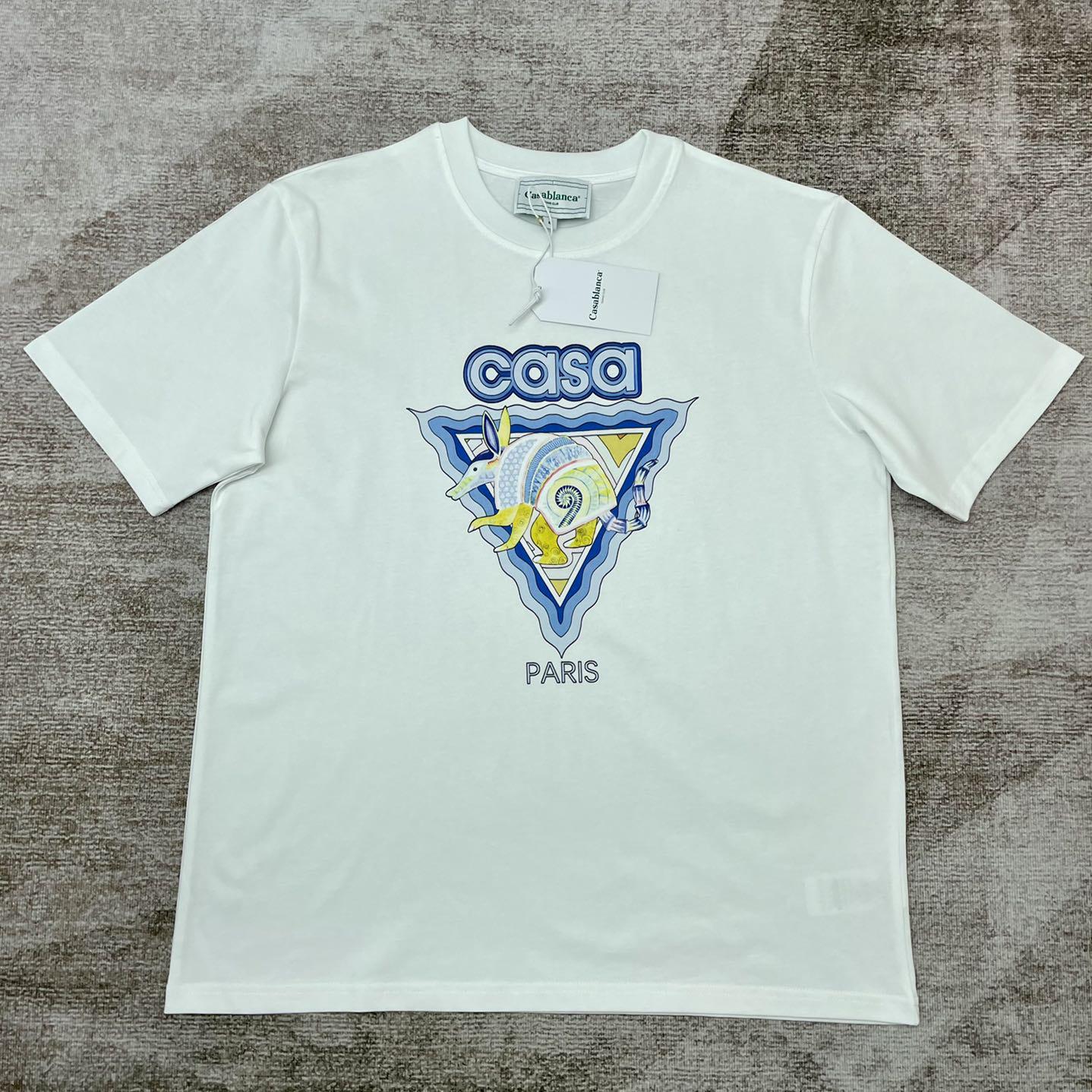Casablanca White Alebrije Armadillo T-Shirt   c735 - FashionPlug
