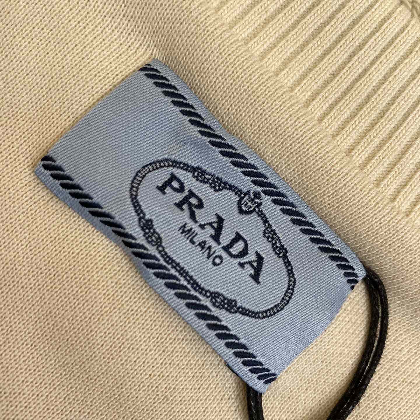 Prada Cotton Fleece Sweatshirt With Patches - FashionPlug