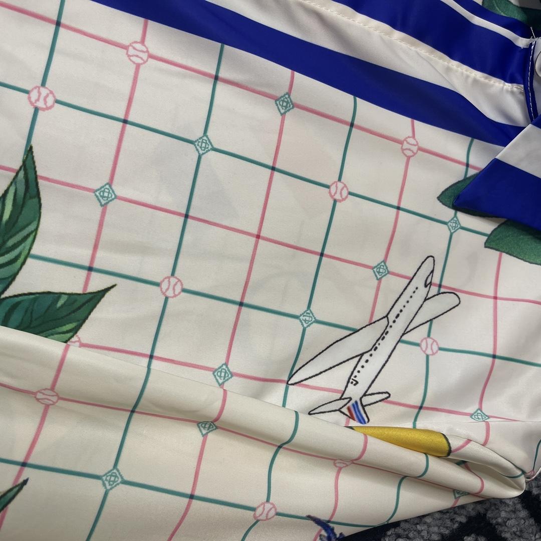 Casablanca Paris tennis club classic silk shirt - FashionPlug