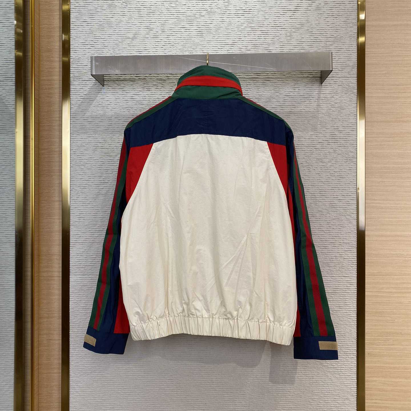 Gucci Cotton Nylon Jacket With Patch - FashionPlug