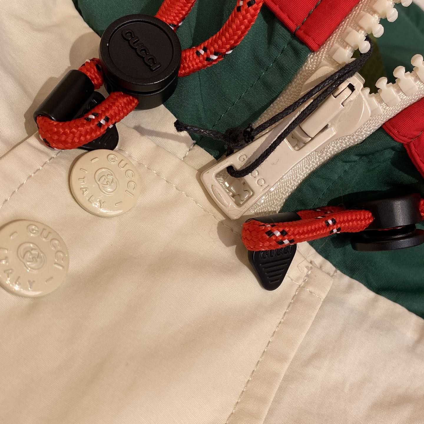 Gucci Cotton Nylon Jacket With Patch - FashionPlug