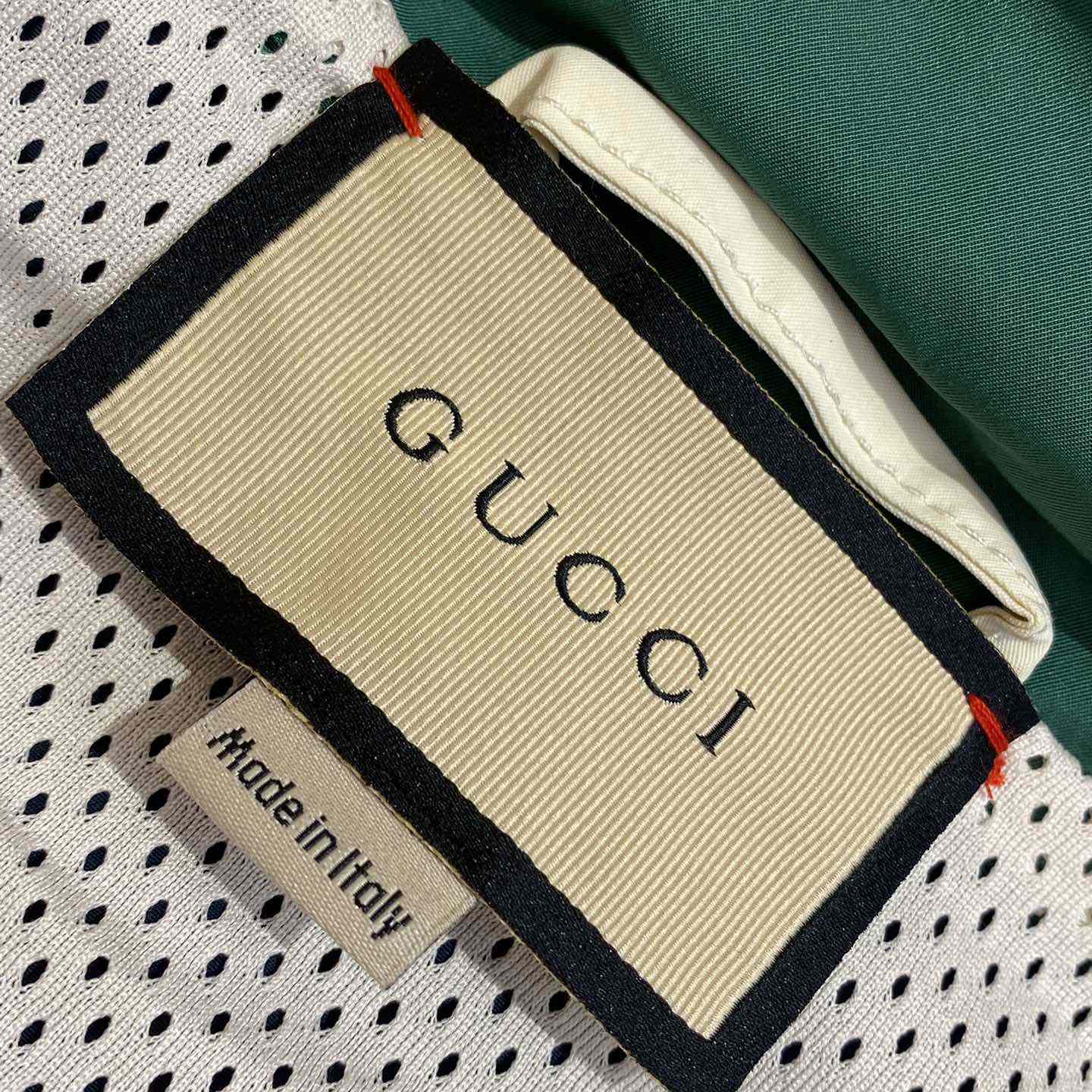 Gucci Cotton Nylon Jacket With Patch - FashionPlug