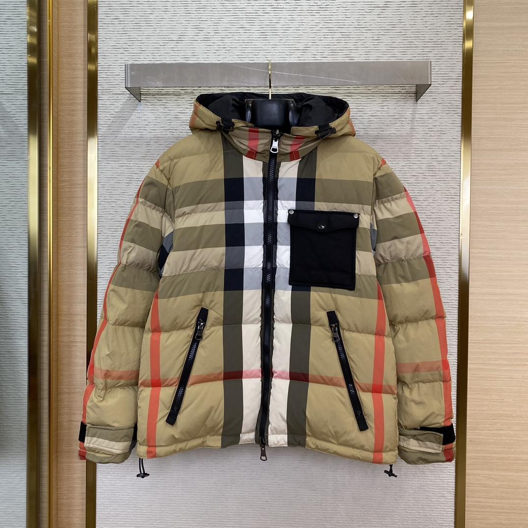 Burberry Reversible Check Puffer Jacket - FashionPlug