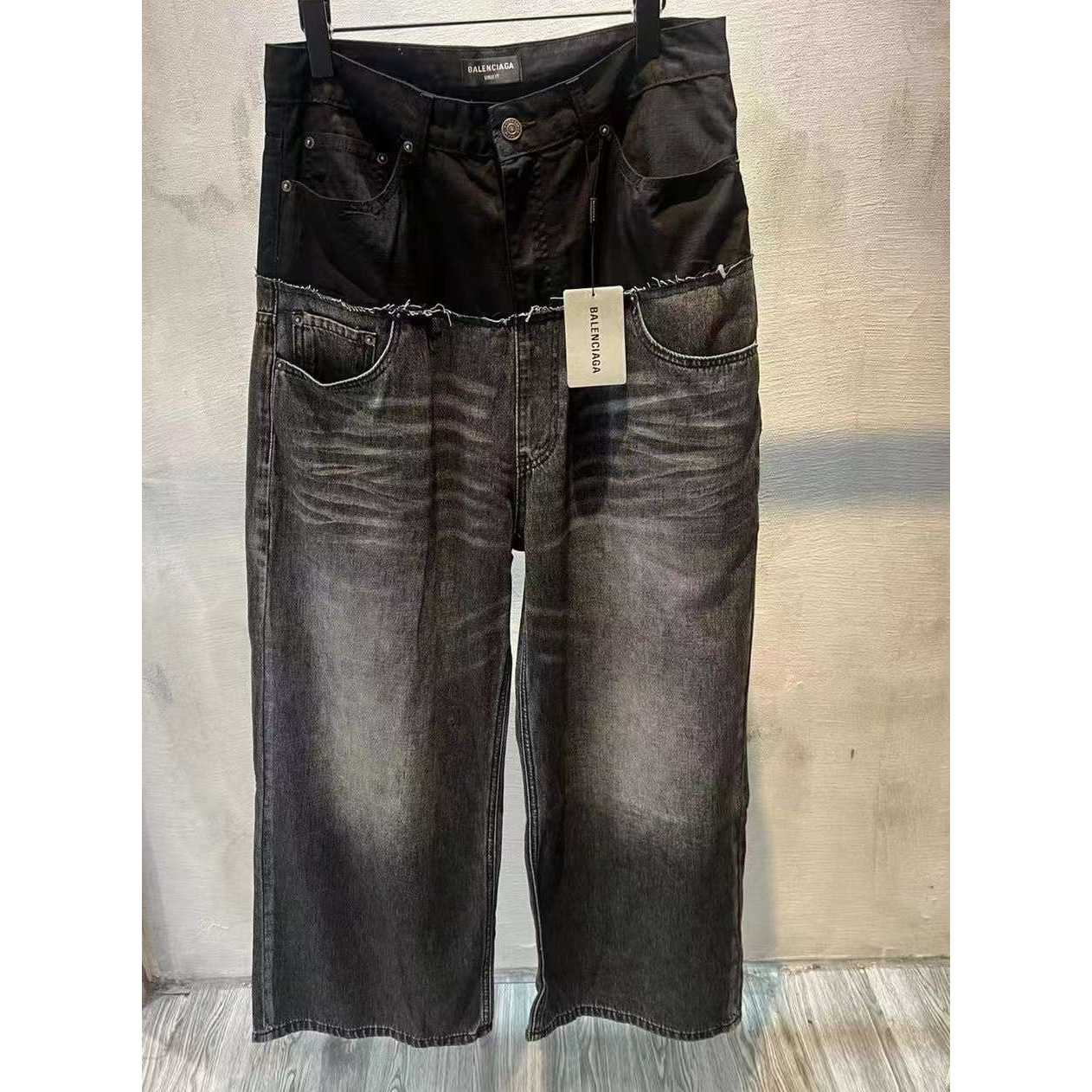 Balenciaga Large Denim Jeans - FashionPlug