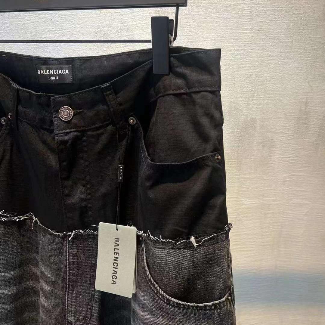 Balenciaga Large Denim Jeans - FashionPlug