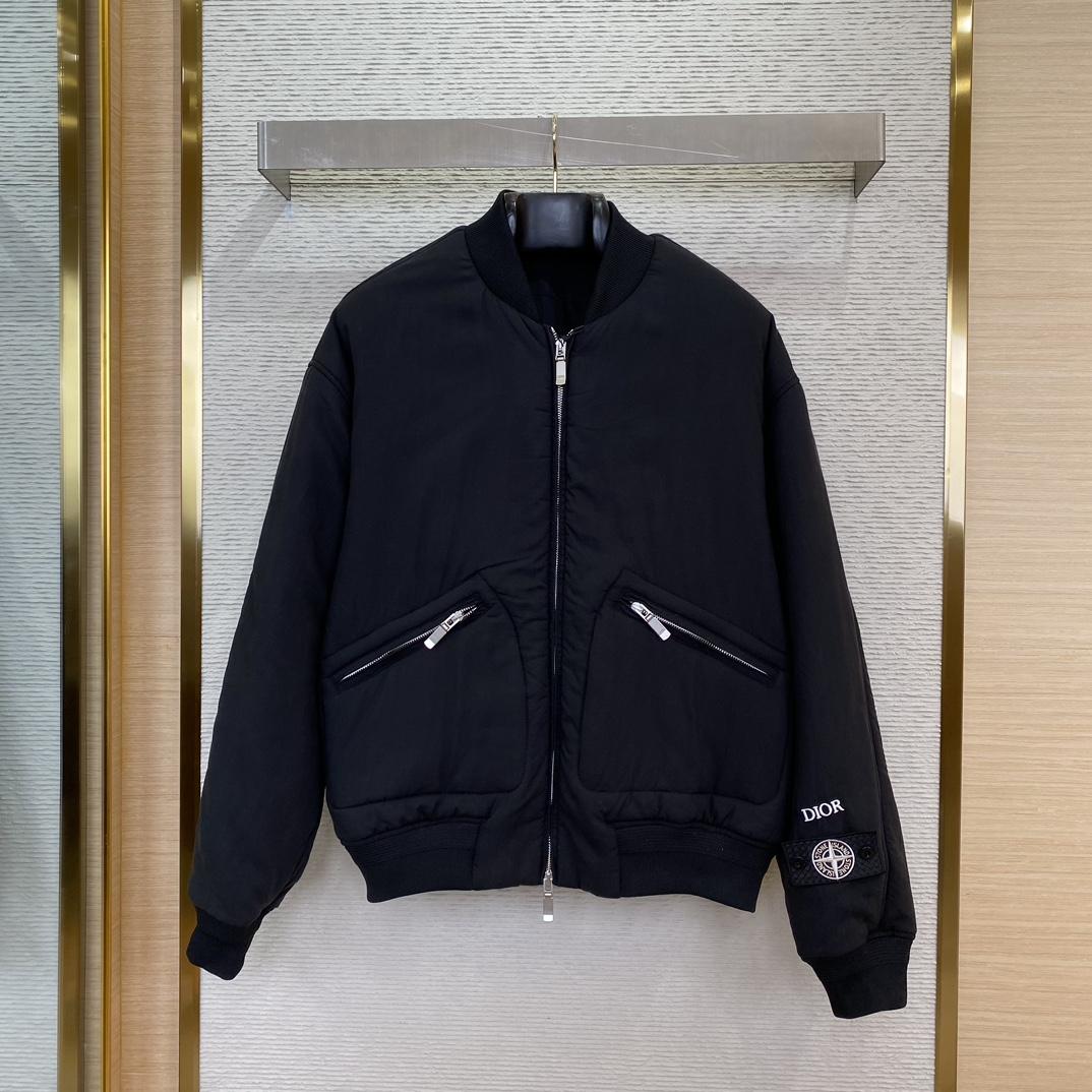 Dior And Stone Island Bomber Jacket - FashionPlug