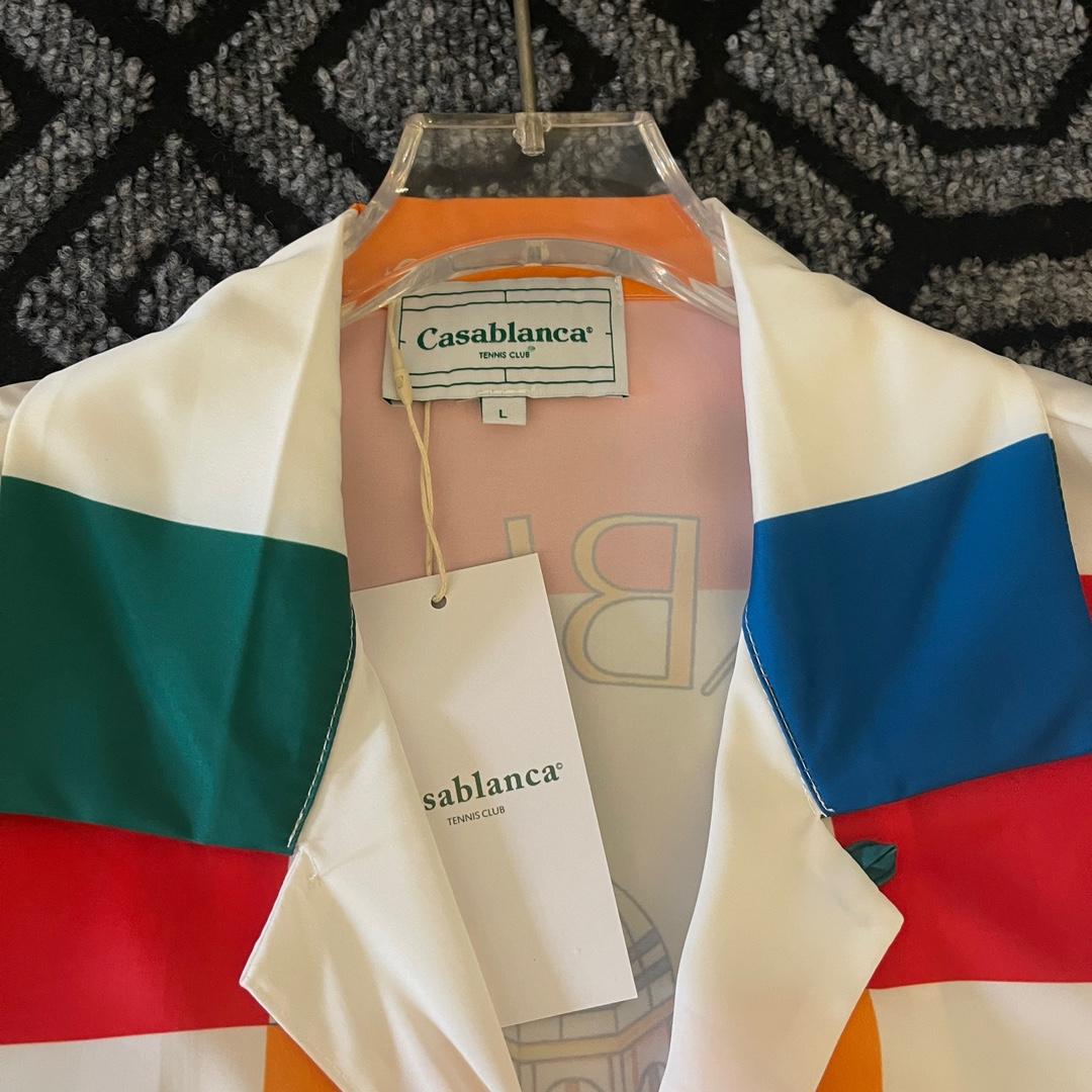 Casablanca Checkerboard-print Silk Shirt - FashionPlug