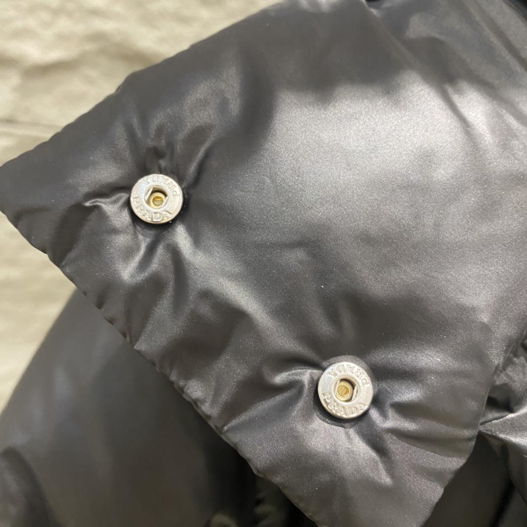 Prada Re-Nylon Convertible Cropped Down Jacket - FashionPlug