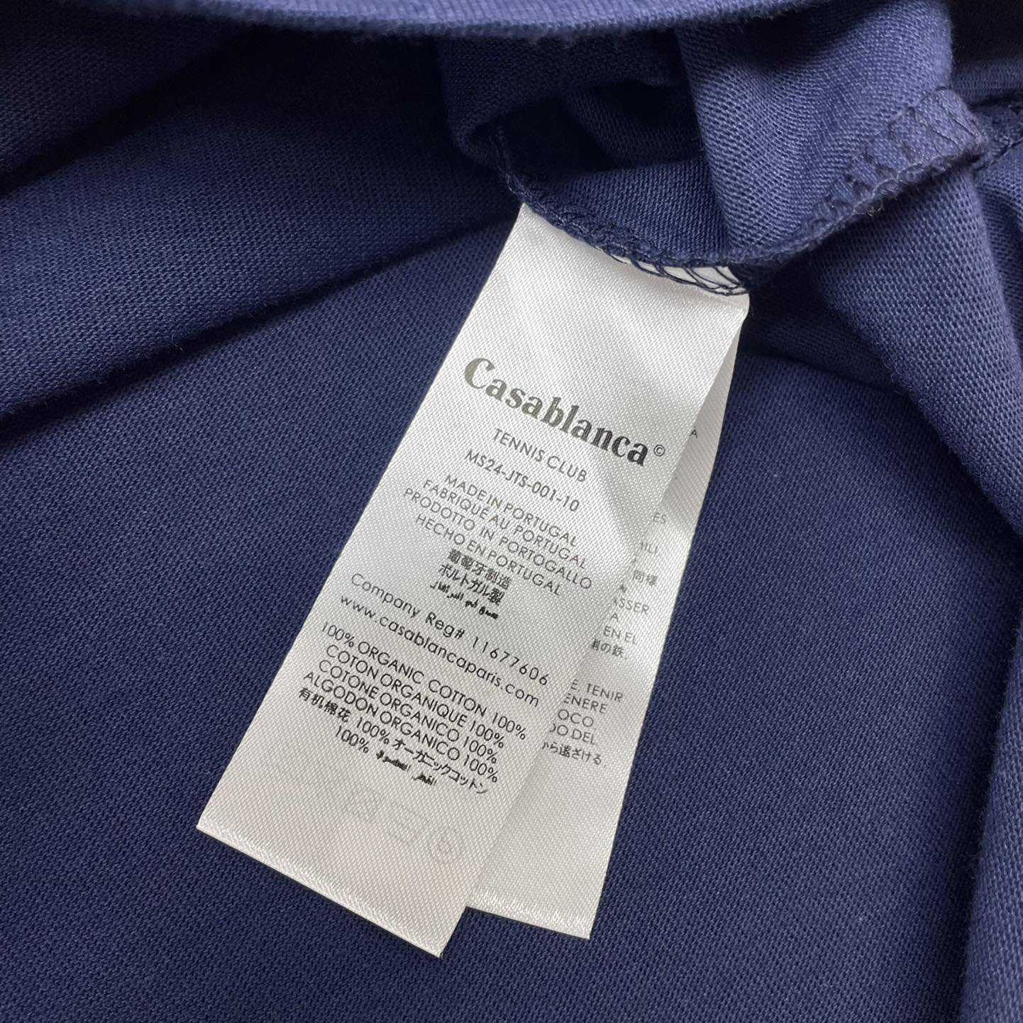 Casablanca Blue La Medaille Printed T-Shirt    C912 - FashionPlug
