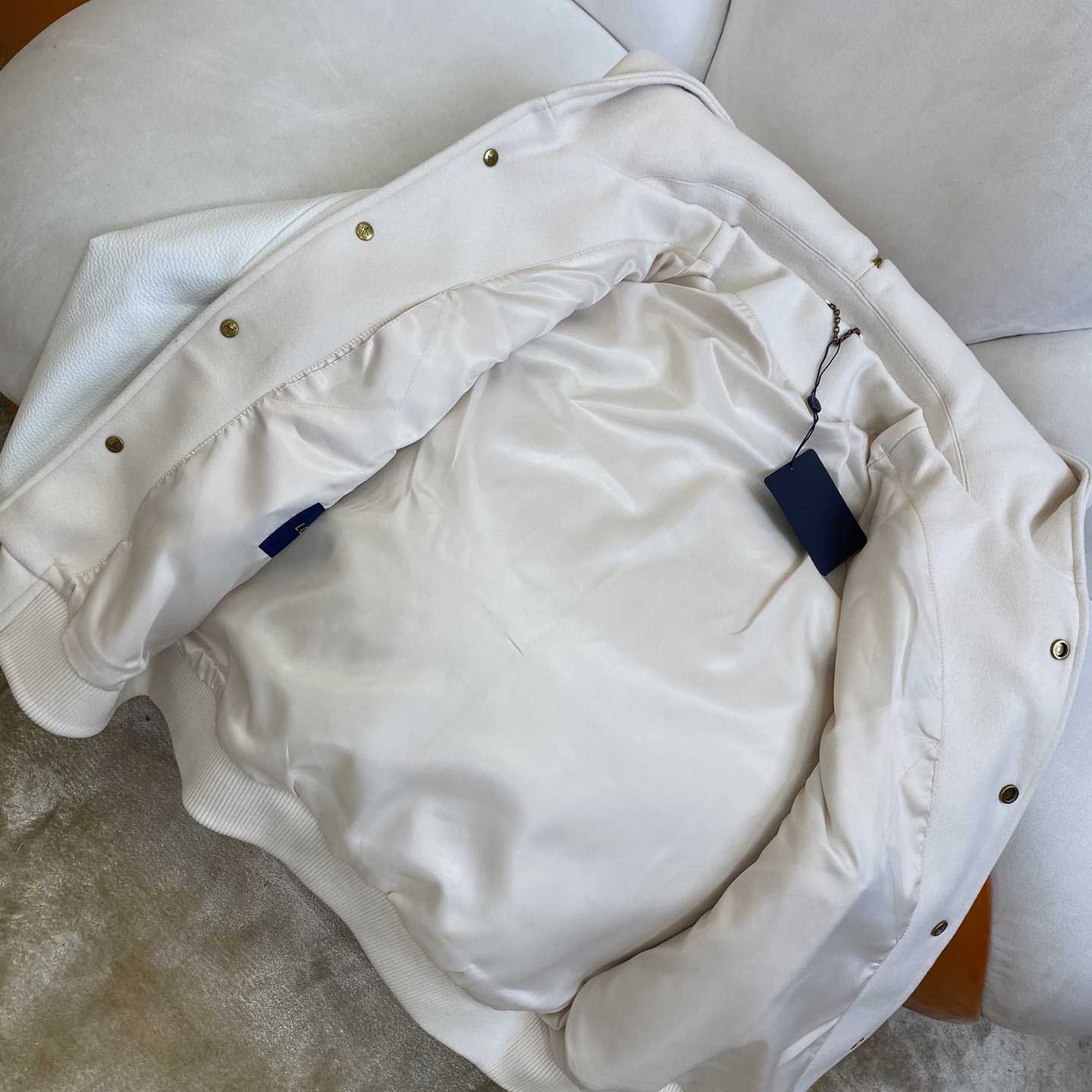 Louis Vuitton Calfskin Sailor Varsity Jacket  1AFQM6 - FashionPlug