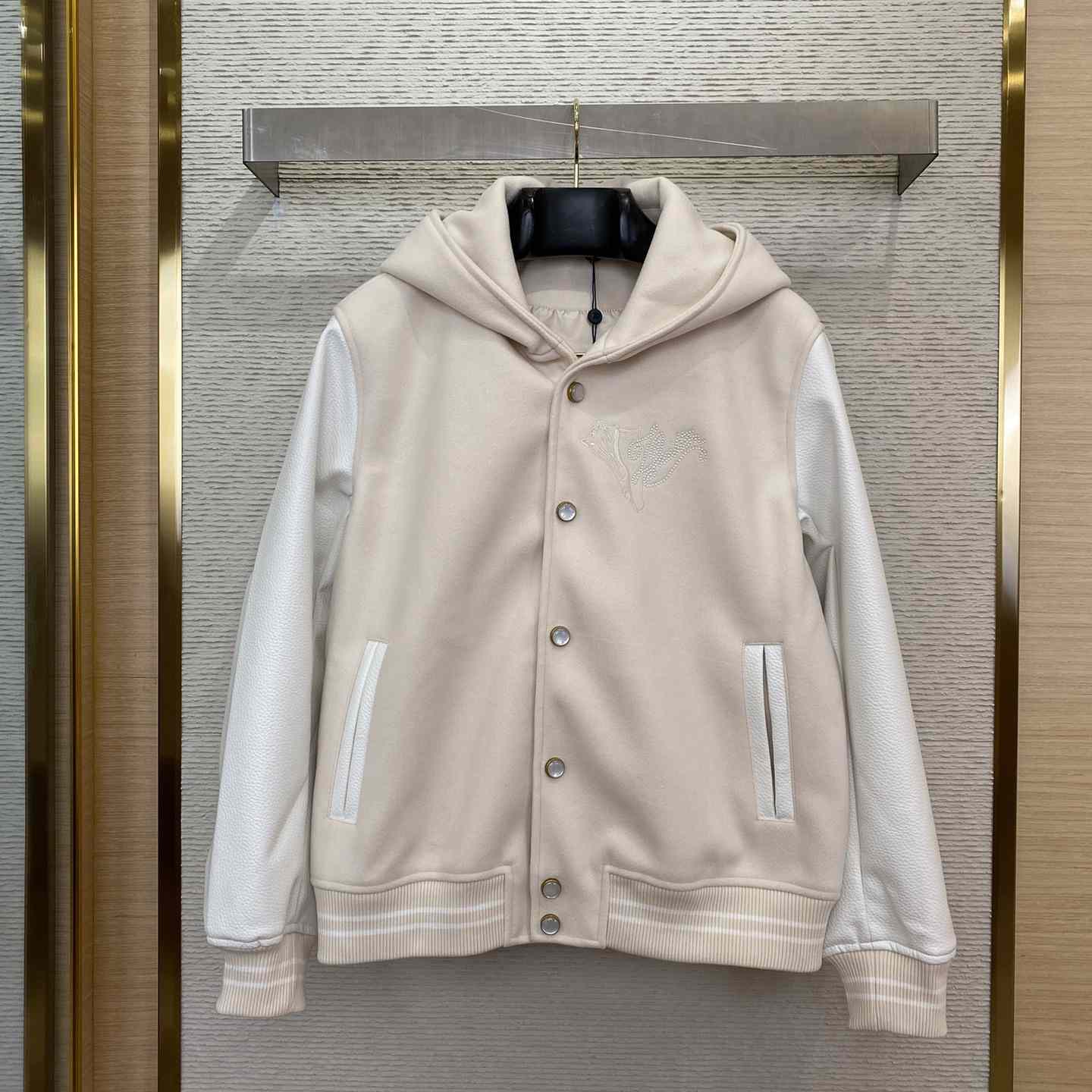 Louis Vuitton Calfskin Sailor Varsity Jacket  1AFQM6 - FashionPlug