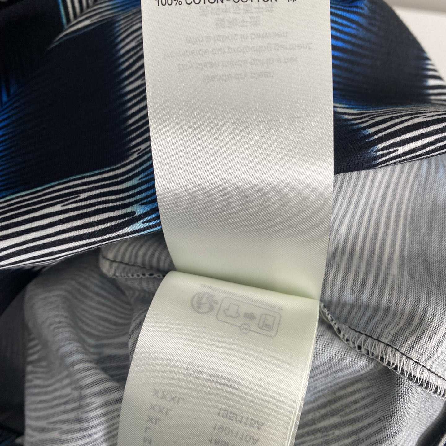 Louis Vuitton Damier Short-Sleeved Cotton T-Shirt   1AFB30 - FashionPlug