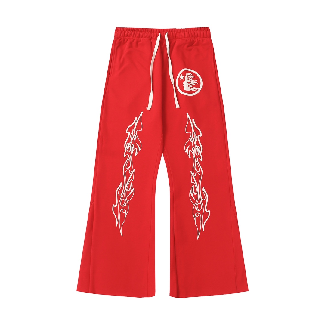Hellstar Studios Racer Flare Sweatpants - FashionPlug