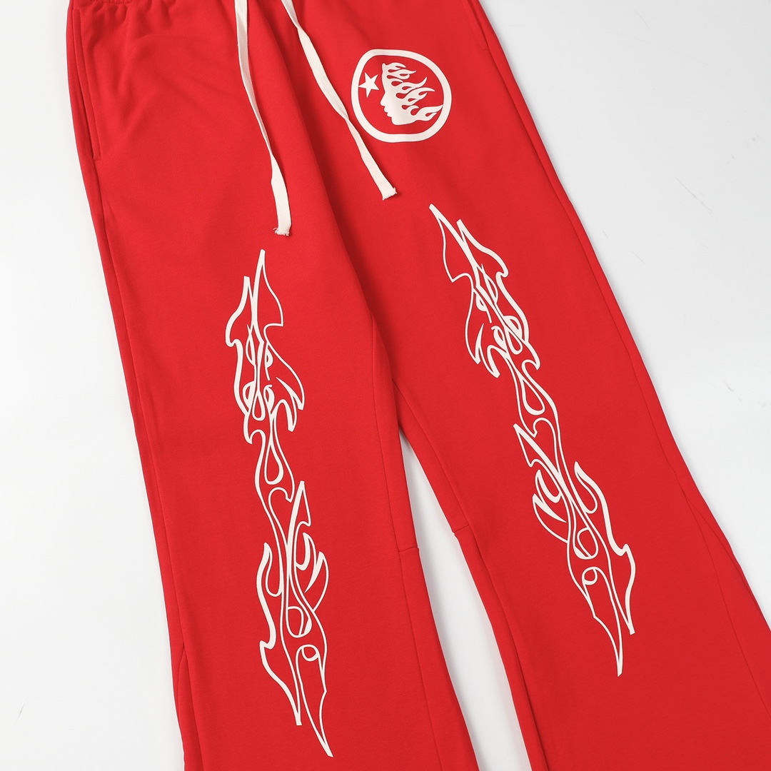 Hellstar Studios Racer Flare Sweatpants - FashionPlug