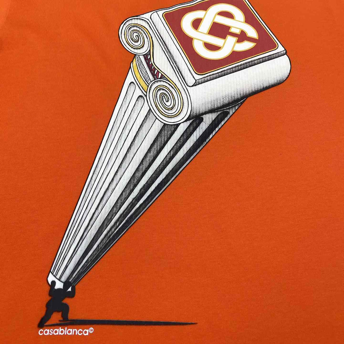 Casablanca Leaning Column T-Shirt   C907 - FashionPlug