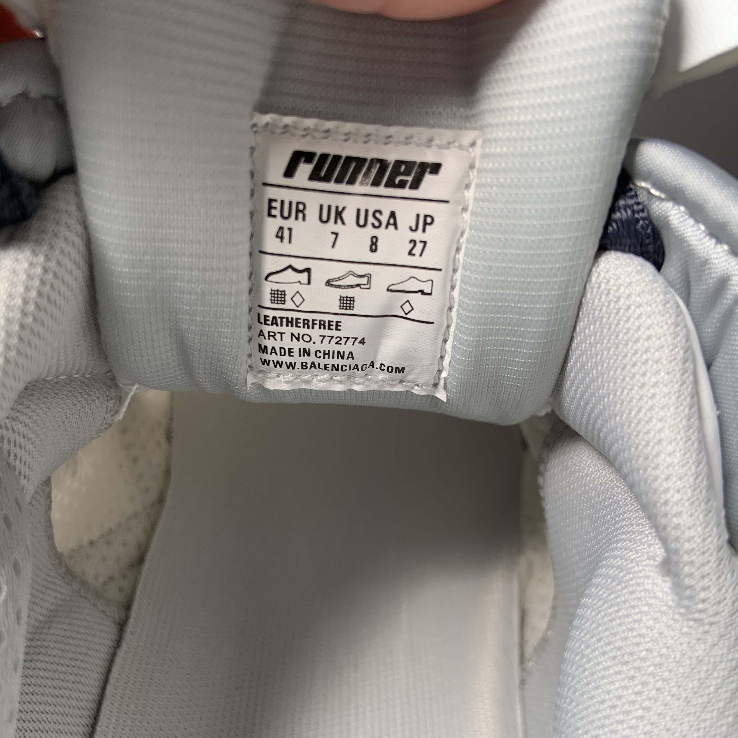 Balenciaga Runner Sneaker In Light Beige/grey/pink/blue - FashionPlug