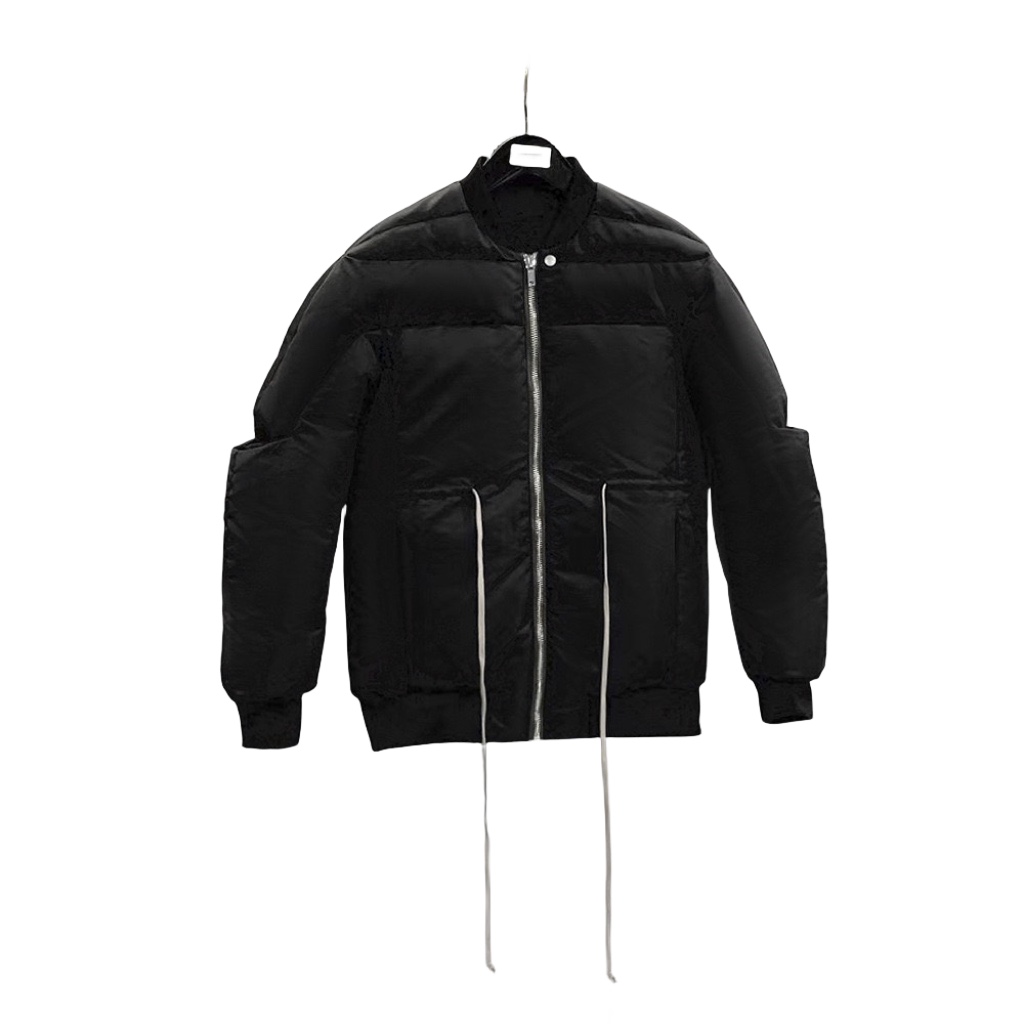 Rick Owens Drawstring Waist Bomber Jacket - FashionPlug