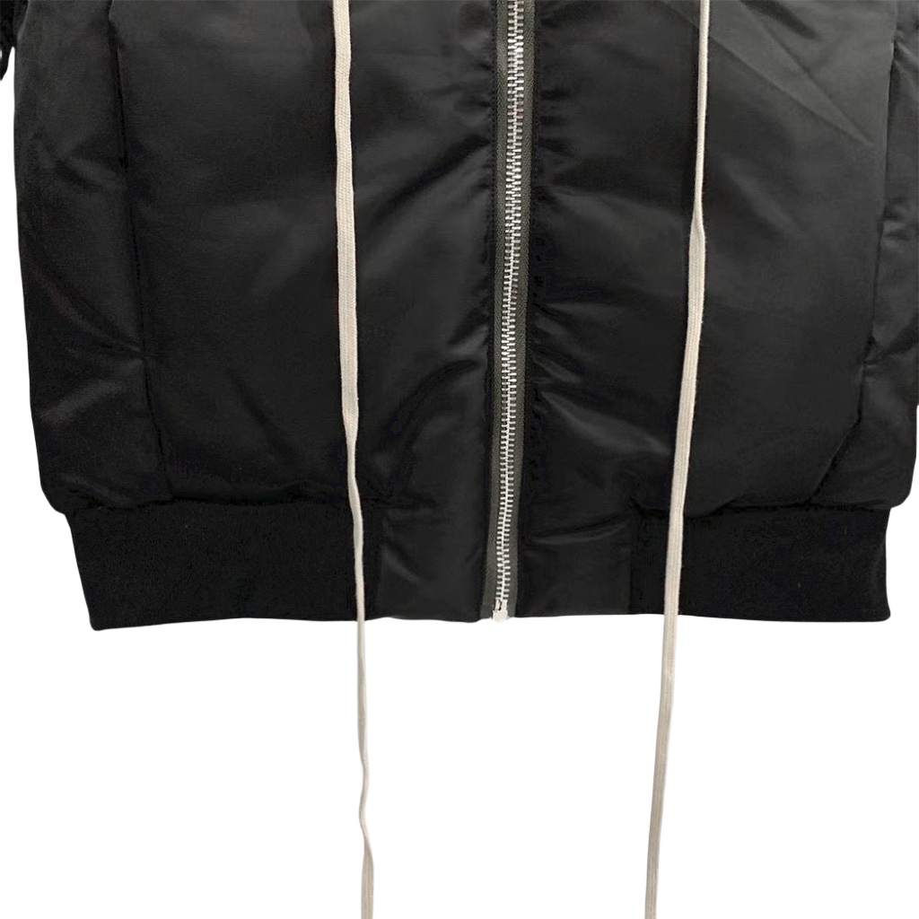 Rick Owens Drawstring Waist Bomber Jacket - FashionPlug