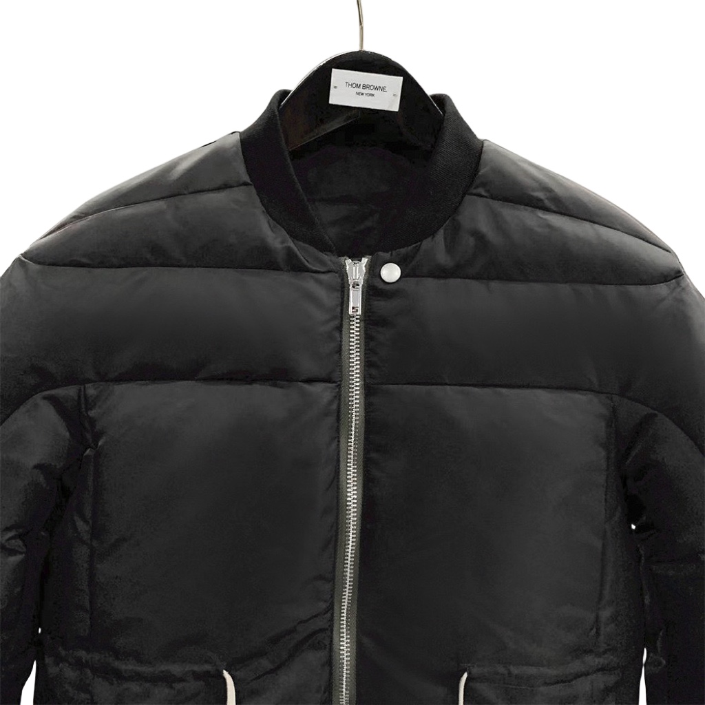 Rick Owens Drawstring Waist Bomber Jacket - FashionPlug